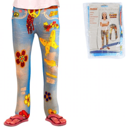 Stretch-Leggings Flower Power Kinder