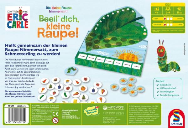 Die kleine Raupe Nimmersatt - Beeil&lsquo; dich, kleine Raupe! - Kinderspiel