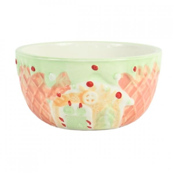 Schale „Gingerbread House“, 14 cm, 2er-Set, sortiert