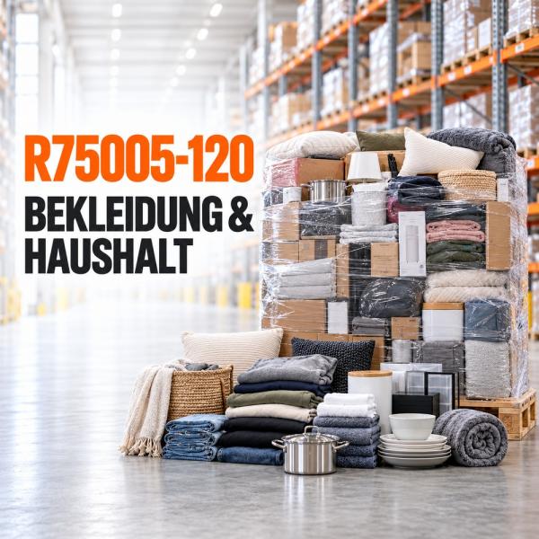 Neuwarenpalette R75005-120 | Bekleidung & Haushalt | 139 Teile