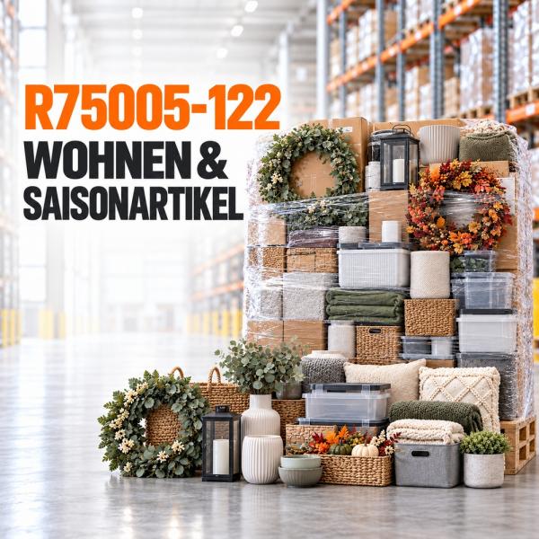 Neuwarenpalette R75005-122 | Wohnen und Saisonartikel | 60 Teile