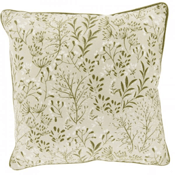 Unique Living Kissen „Roan“ – Blätter, grün, 45 x 45 cm