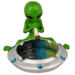 Alien mit Joint - Aschenbecher - 16,4 x 15 cm