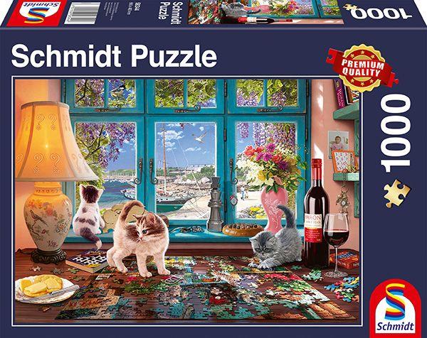 Am Puzzletisch - 1000 Teile Puzzle