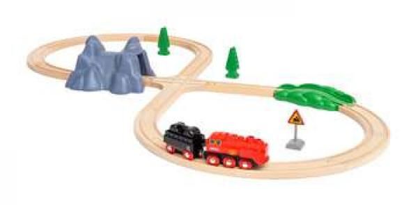 BRIO - Batterie-Dampflok Set