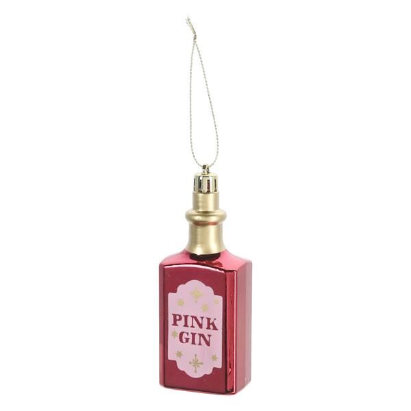 Christbaumschmuck Pink Gin, 11cmH