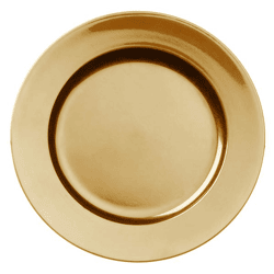Dekoteller, gold, ca. 33 cmD