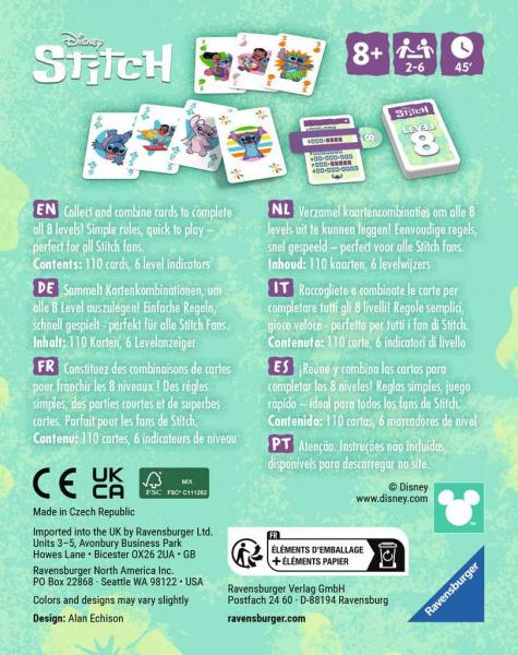 Disney Stitch Level 8 &reg; - Kartenspiel