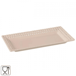 J-Line Schale, rechteckig, rosa, 31,5 cm