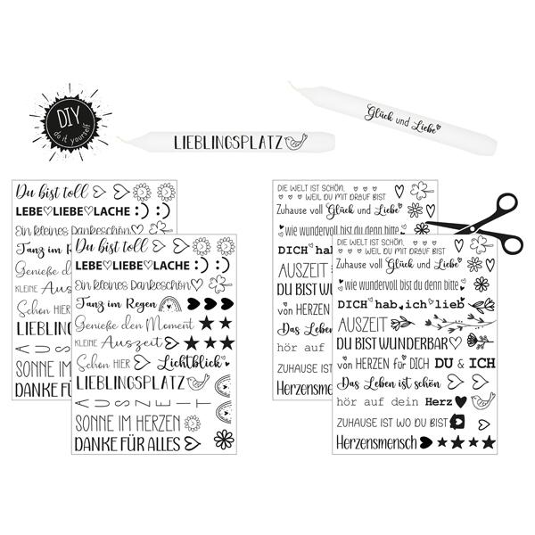 Kerzentattoos All Year , 2er Set 