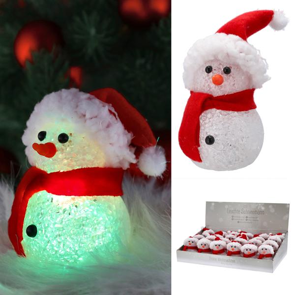 LED Leuchte Schneemann, 12cm