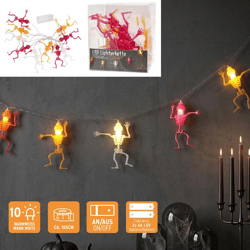 LED Lichterkette Skelett, ca. 165cm