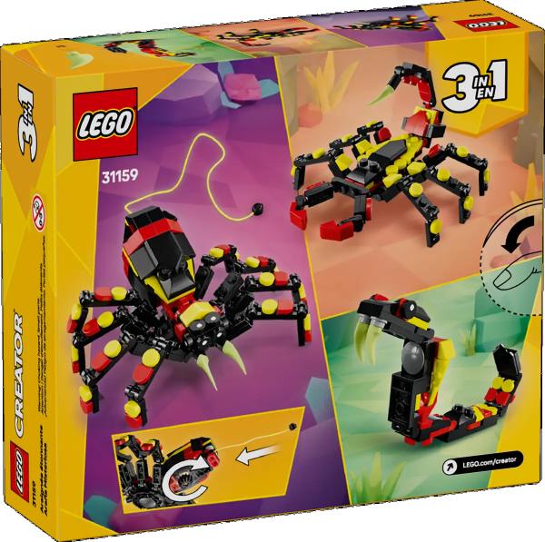 LEGO&reg; Creator 31159 - Wilde Tiere: &Uuml;berraschungsspinne (153 Teile)