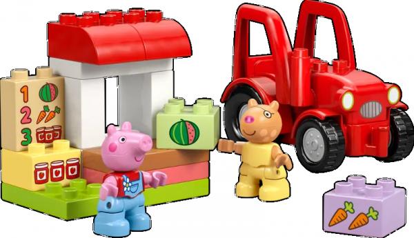 LEGO&reg; DUPLO&reg; 10468 Peppa Pig - Traktor und Marktstand (18 Teile)
