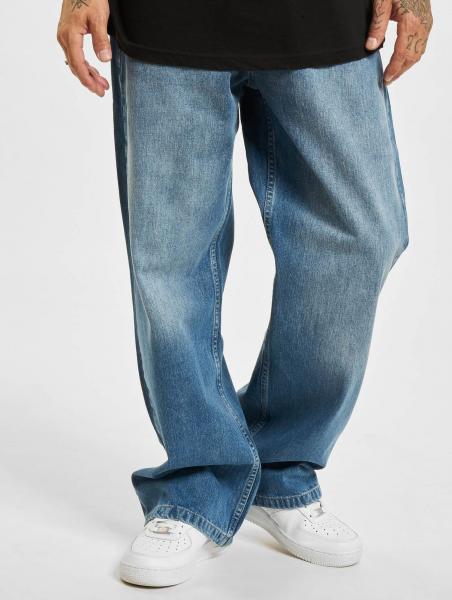 moderne Dangerous DNGRS Herren Jeans Rei&szlig;verschluss Taschen mit Baumwolle Blau
