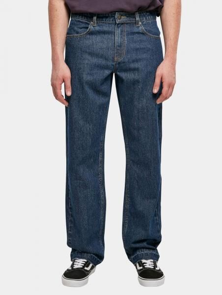 moderne Urban Classics Herren Jeans Rei&szlig;verschluss Taschen mit Baumwolle Blau