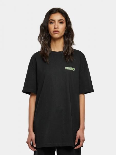 modernes Days Beyond Damen T-Shirt Oversize 220 g/m&sup2; mit Baumwolle Schwarz