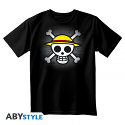ONE PIECE - Unisex blackTshirt - Classic Skull - Double XL