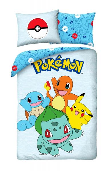 Pokemon - Bettw&auml;sche - 40 x 200 cm + 70 x 90 cm