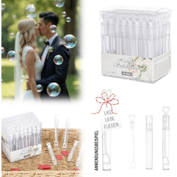 Seifenblasen, Hochzeit, ca. 5ml, 48er Set