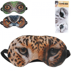 Slaapmasker dier 20 cm 4 assorti