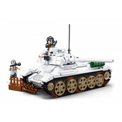 Sluban M38-B0978 - Army Battle of Budapest - Medium Panzer (weiß)