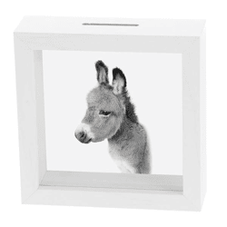 Donkey Piggy Bank, approx. 13 cm