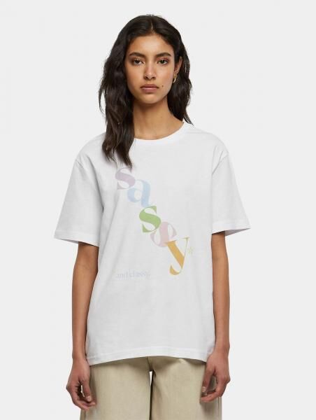 sportliches Days Beyond Damen T-Shirt 140 g/m&sup2; mit Baumwolle Wei&szlig;