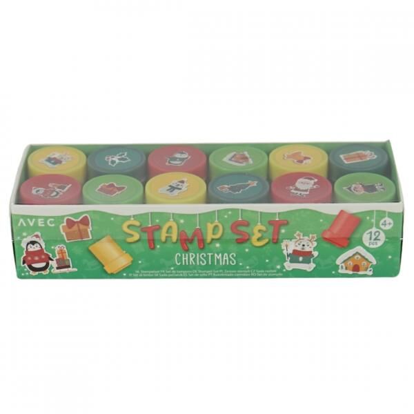 Stempel Weihnachten 4 sortiert Satz von 12