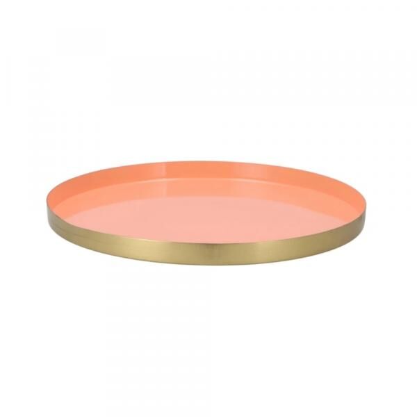 Tablett Marrakech Pfirsich Gold 33 cm