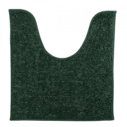 Toilet mat green polyester 45 x 50 cm