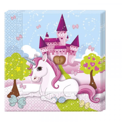 Unicorn - 20 Papierservietten (2-lagig) 33x33cm