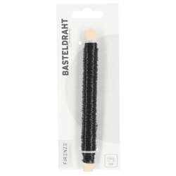 Craft wire, floral wire, black, 50m