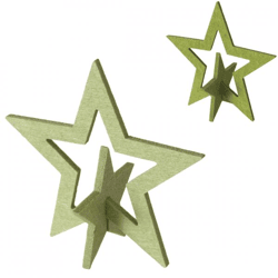 Boltze Dekostar „Stena“, grün, 20 cm, 2 Stück, sortiert