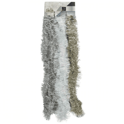 Foliengirlande weiß/silber/gold 200 cm 3er Set