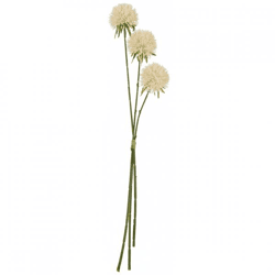 J-Line Kunstblume Allium, weiß, 63 cm, 3 Stück