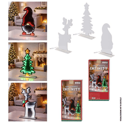 LED Leuchte Infinity Weihnachten, 3/s, ca. 55cmH