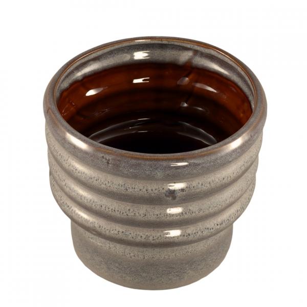 PTMD Melisa XS Flower Pot, Taupe, 11 cm