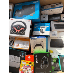 SMALL ELECTRONICS - AMAZON RETURNS FOR RESALE – 75% BELOW RETAIL – UNTESTED – 373 ITEMS – 10,79€/ITEM - 28,54€/KG - P82007, EL