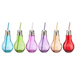 Trinkglas Birne, 6/s,gr, 390ml