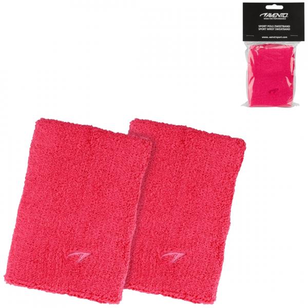 Avento Sport Handgelenk Schweißband rosa Satz von 2