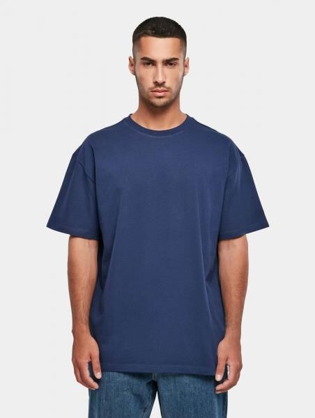 bequemes Build Your Brand Herren T-Shirt Oversize 240 g/m&sup2; mit Baumwolle Blau
