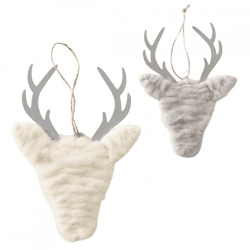 Boltze Anhänger „Hirsch Erja“, 18 cm, 2 Stück, sortiert