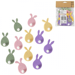 Boltze Tischkonfetti „Hase“, 12 Stück