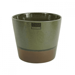 D&M Depot bloempot Curso kaki 17 cm