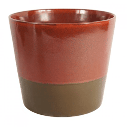 D&M Depot bloempot Curso roestbruin 25 cm