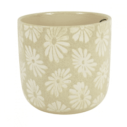 D&M Depot bloempot Daisy creme 20 cm