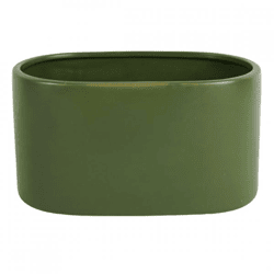 D&M Depot bloempot ovaal Basic kaki 26 cm