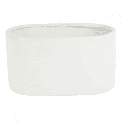 D&M Depot bloempot ovaal Basic wit 26 cm