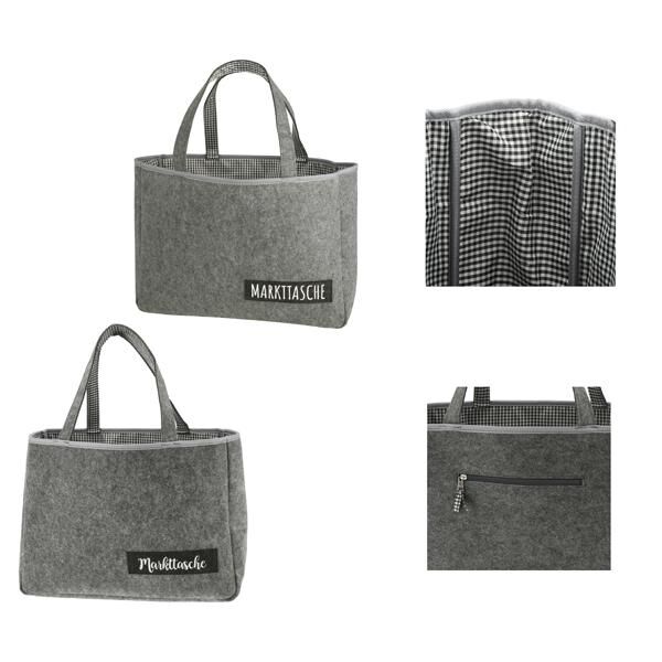 Filztasche Markttasche 2/s ca. 45x33cm 